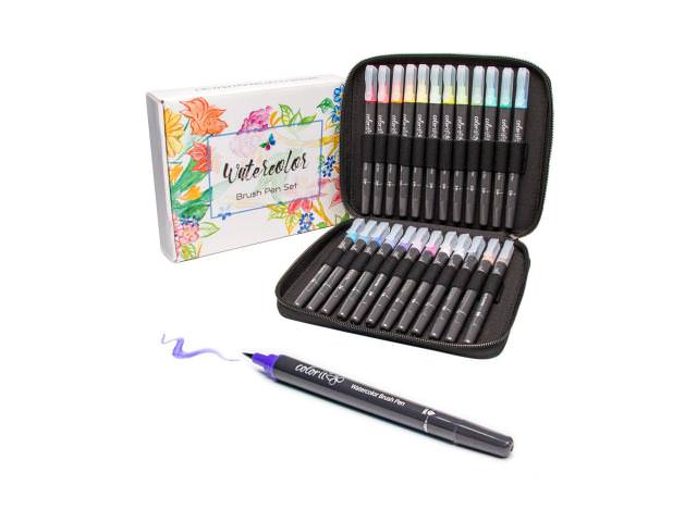 Grab A Free ColorIt Refillable Watercolor Brush Pens Set!