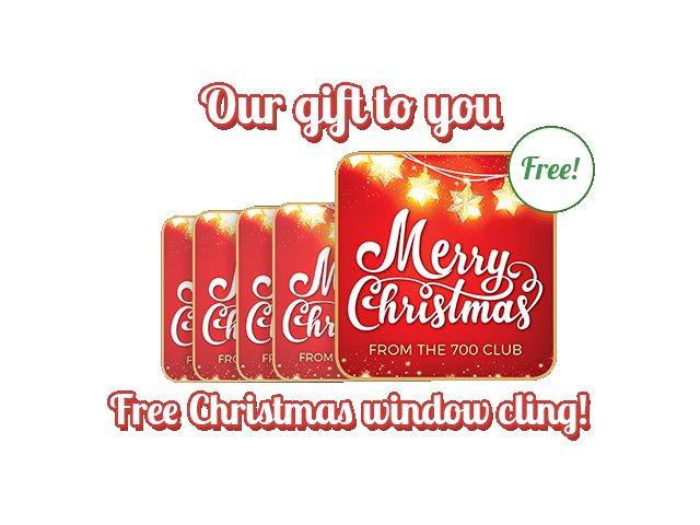 Grab A Free Merry Christmas Window Cling!