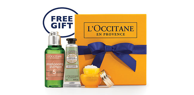 Get A Free L’OCCITANE Gift Pack!