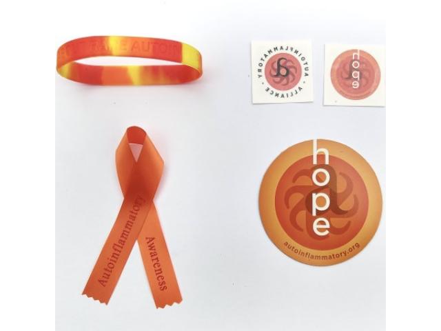 Free Ribbons, Car Magnet, Temp Tattoos + Wristband By Autoinflammatory Alliance!