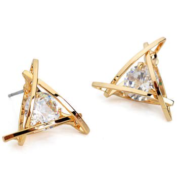 Get A Free Triangle Crystal Zircon Stud Earrings!