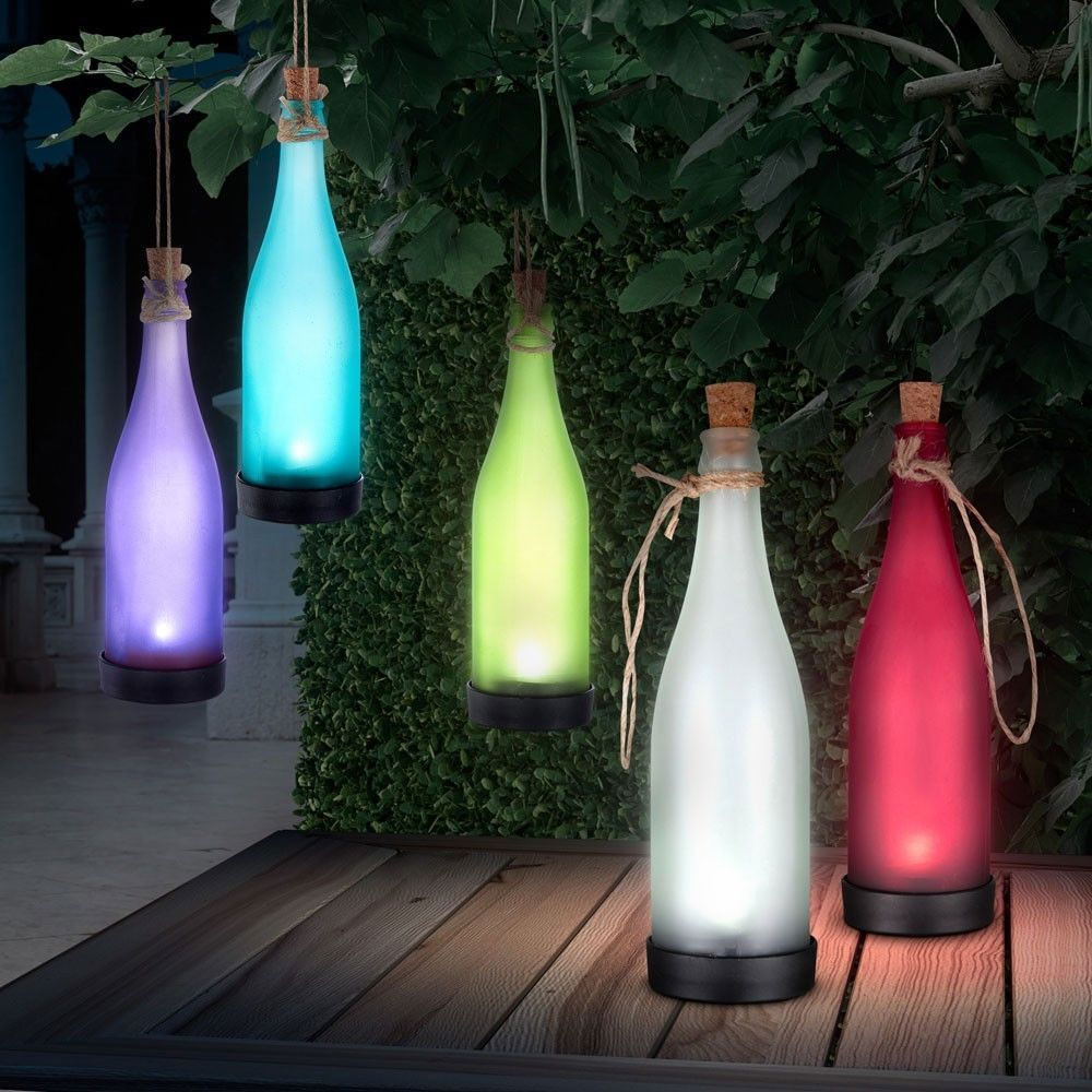 Get A FREE – LED Solar Hanging Garden Bottle Light – With Auto On Feature!