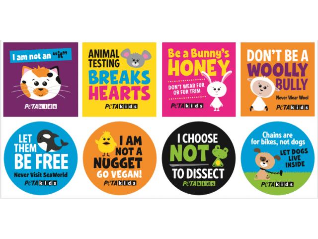 Free PETA Kids Stickers!