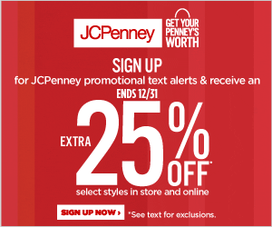 Get A JCPenney – 25% Off Coupon!