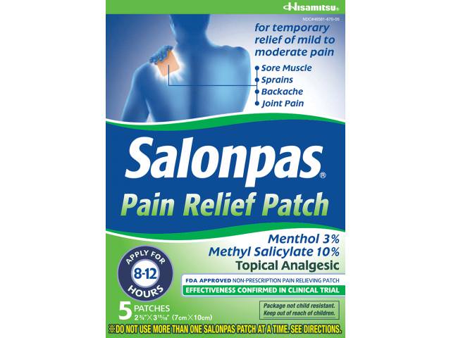 Grab A Free Salonpas Pain Relief Patch!