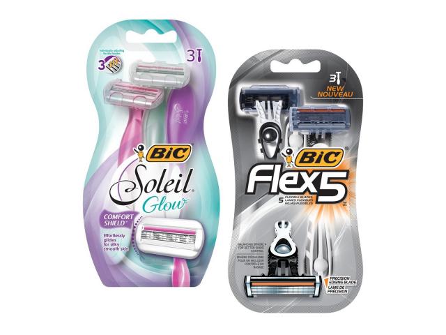 Free Men’s Flex5 Or Women’s Soleil Sensitive Razor By BIC!