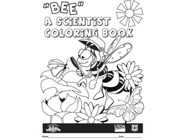 Grab A Free Bee A Scientist Coloring Book 1-2!