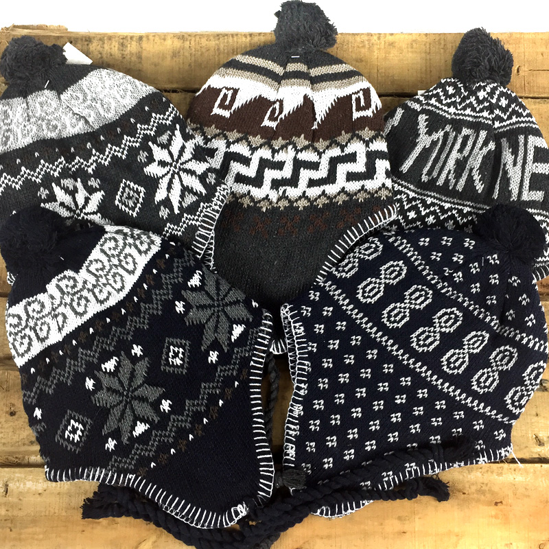 FREE – 2 Pack of Knit Earflap Winter Hats