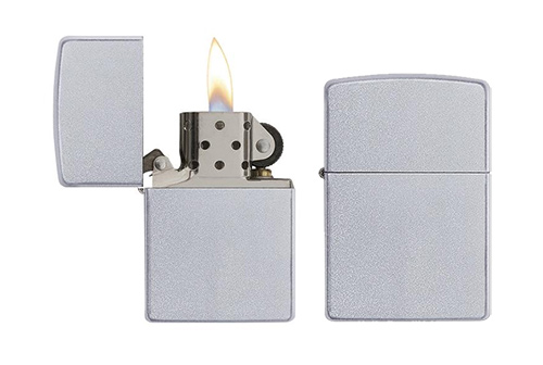 Get A Zippo Satin Chrome Lighter!