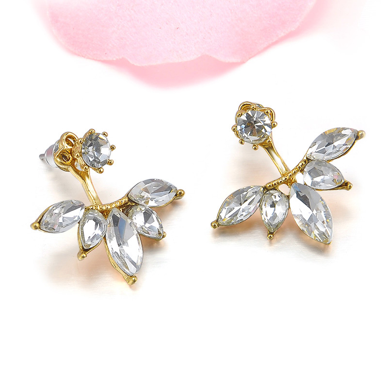 Get A Free Korean Leave Crystal Stud Earrings!