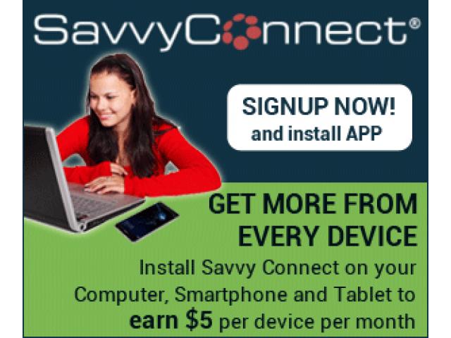 $5 / Mo. From SavvyConnect!