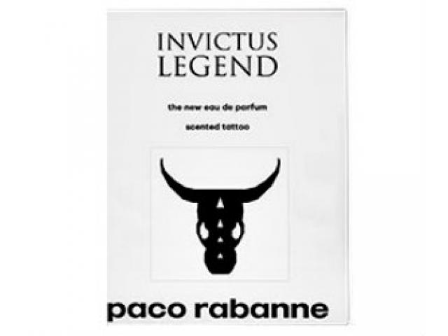 Free Paco Rabanne Invictus Legend Scented Temporary Tattoo!