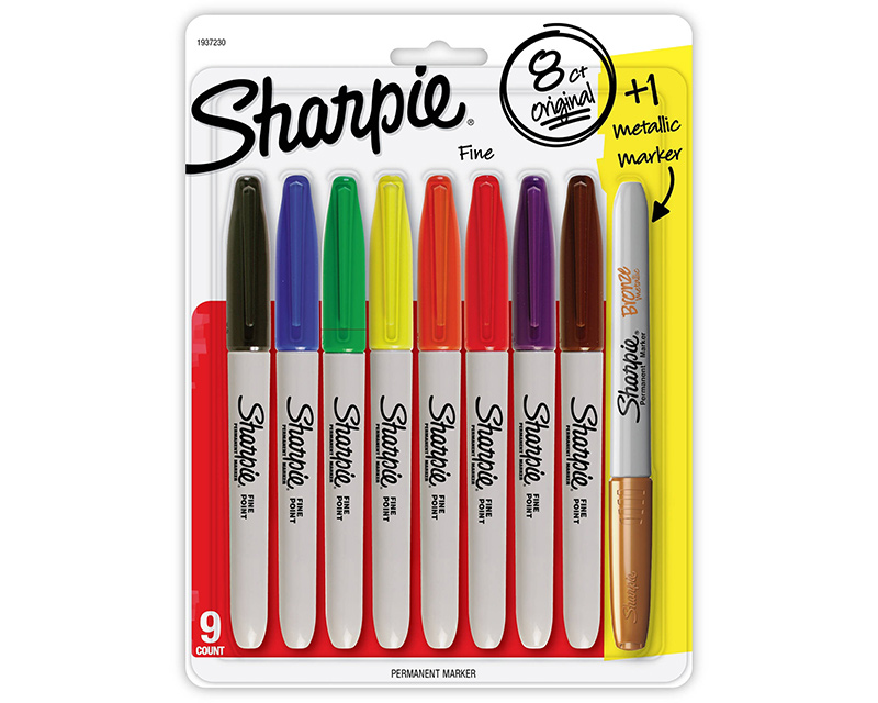 Get A Free Pack Of Sharpie 8+1 Permanent Markers!