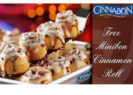 Get a FREE Minibon Cinnamon Roll!